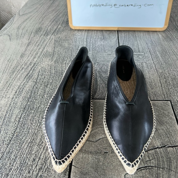 Celine made in Italy soft Italian leather 10M(40) pointed toe espadrilles flats - Picture 10 of 16